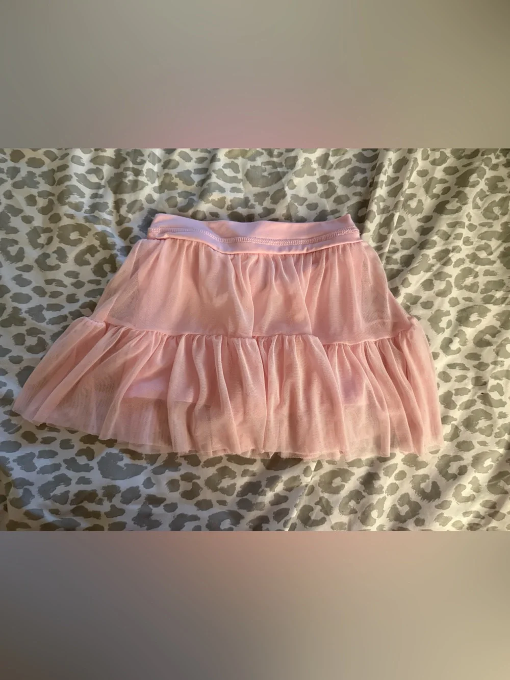 2T Pink Tiered Tulle Skirt